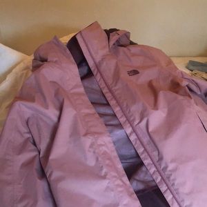Pink NorthFace Rainjacket